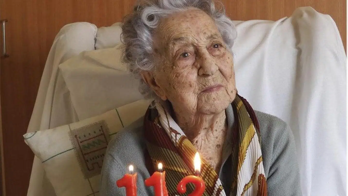 Maria Branyas til sin 113 års fødselsdag.
