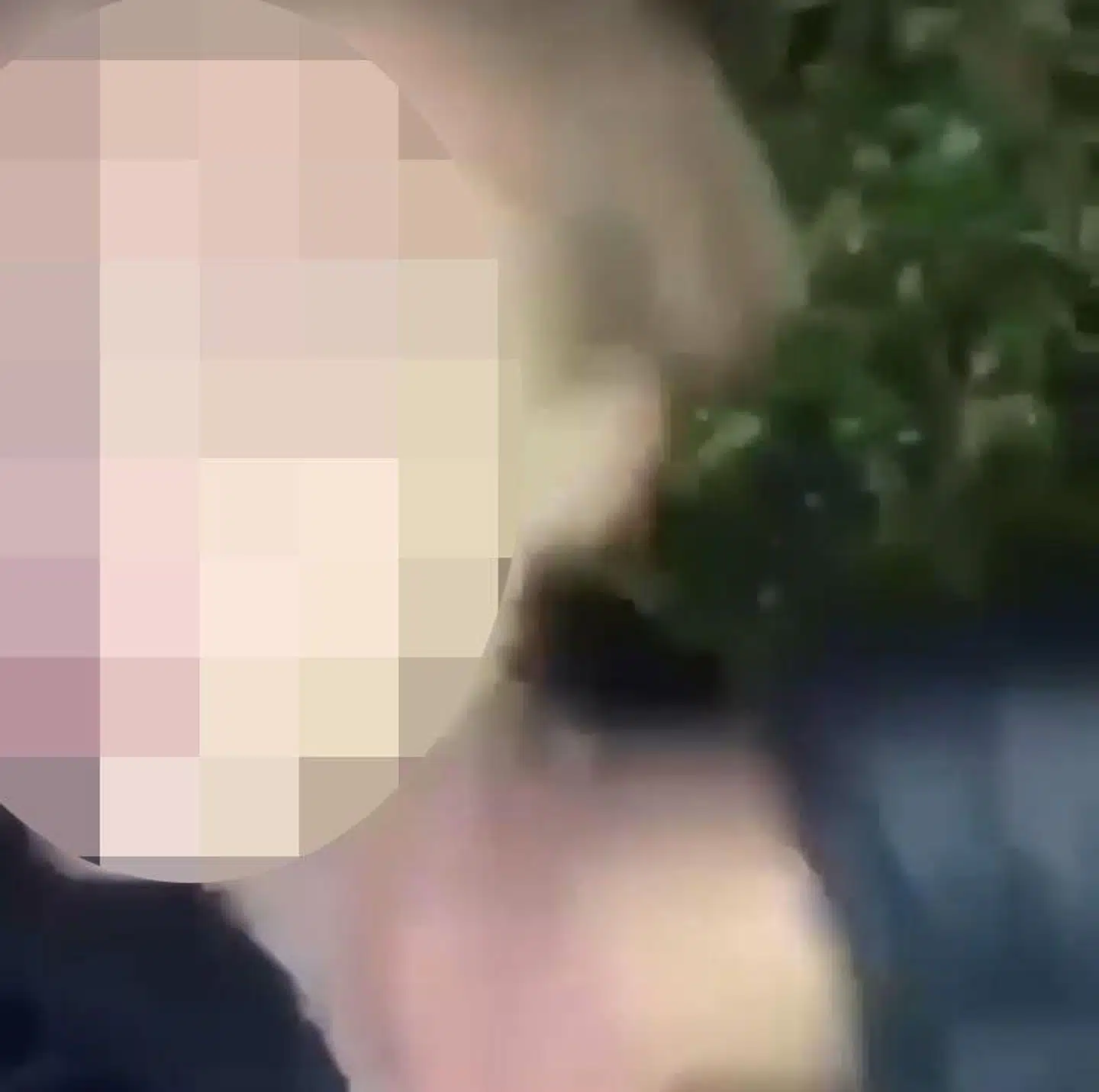Stillbillede fra en video fra en af de profiler, der delte overfaldsvideoer, inden den mandag blev lukket ned af Instagram.