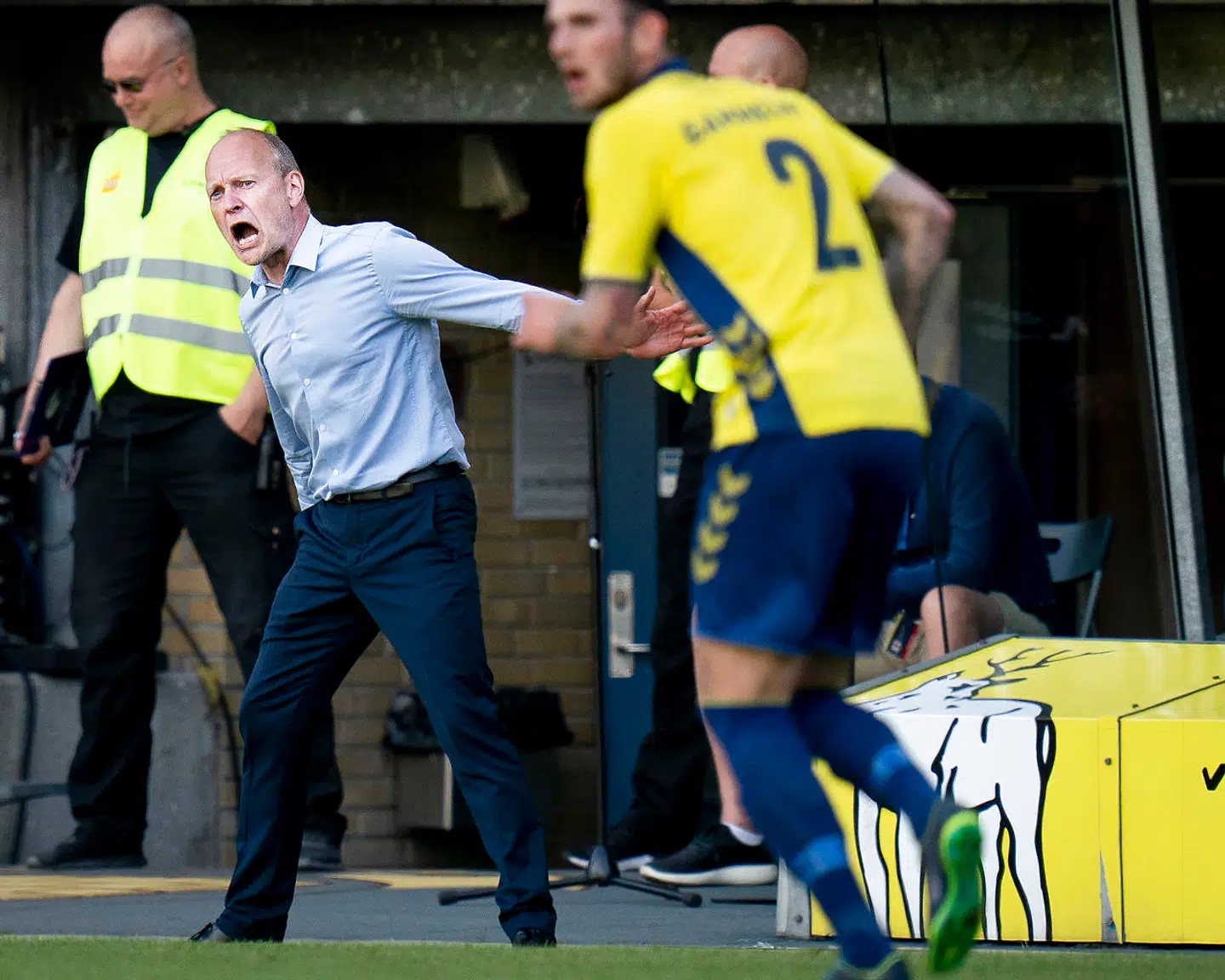 Brøndbys Cheftræner Niels Frederiksen under 3F Superligakampen mellem Brøndby IF - SønderjyskE på Brøndby Stadion tirsdag den 2. juni 2020.. (Foto: Liselotte Sabroe/Ritzau Scanpix)