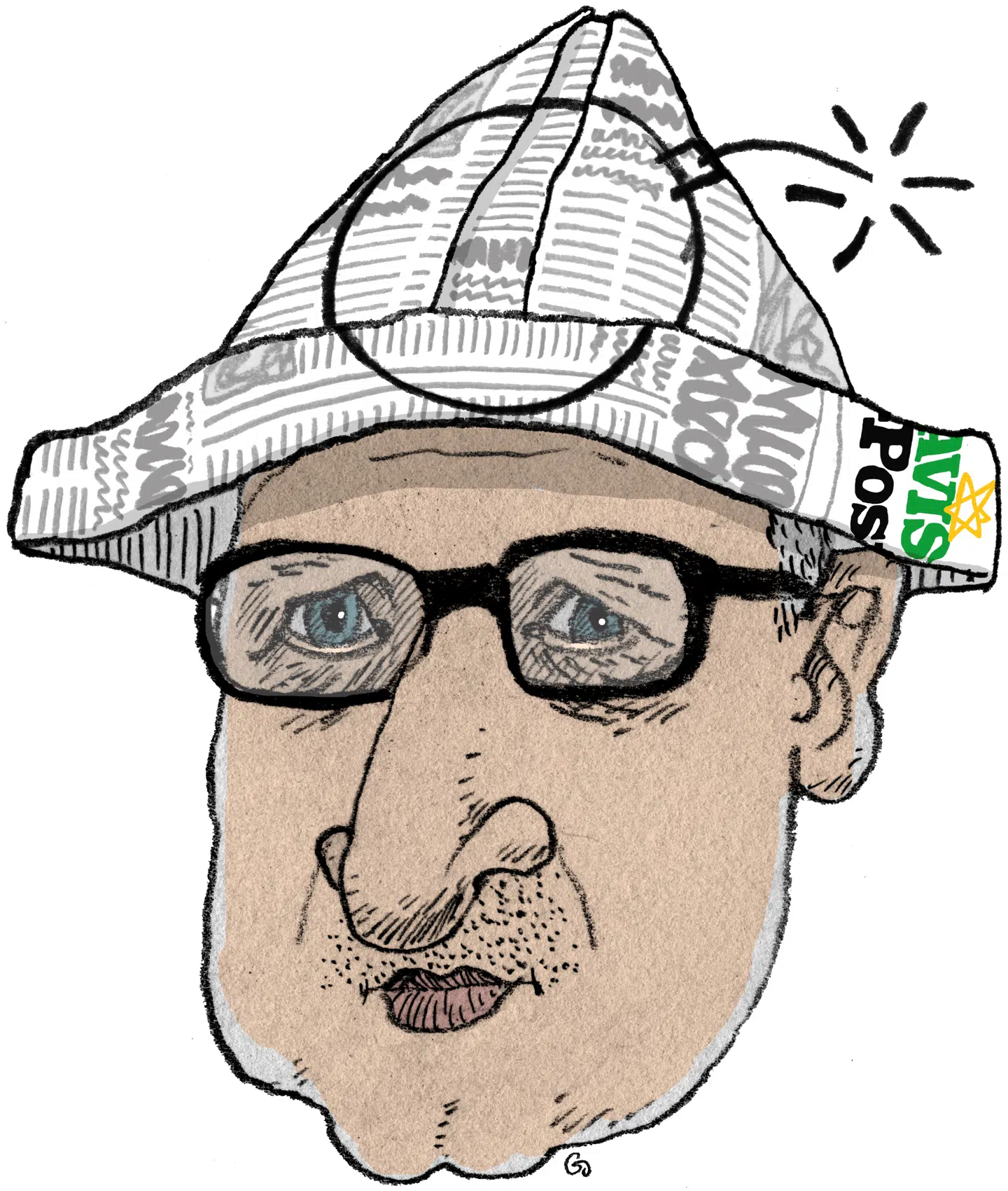 Gitte Skov: Karikatur af Flemming Rose, Weekendavisen, 28. oktober 2016.