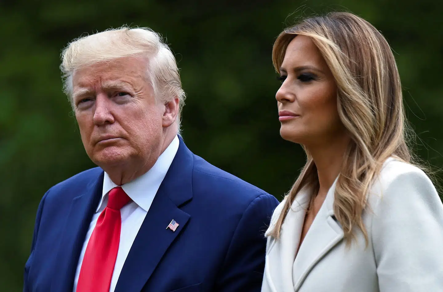 Præsident Trump og hans hustru. (Arkivfoto)