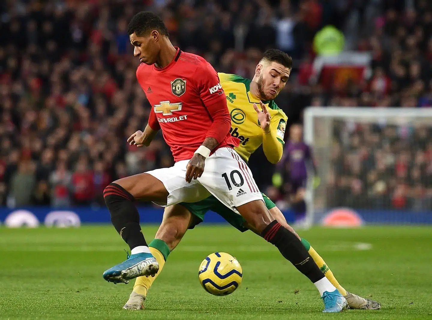 Marcus Rashford har scoret 14 mål og lagt op til 5 i 22 Premier League-kampe i denne sæson.