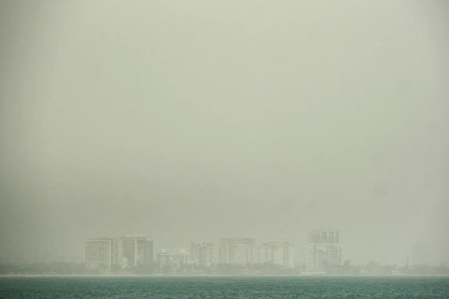Sådan så det ud på Isla Verde-stranden i Puerto Rico den 23. juni.