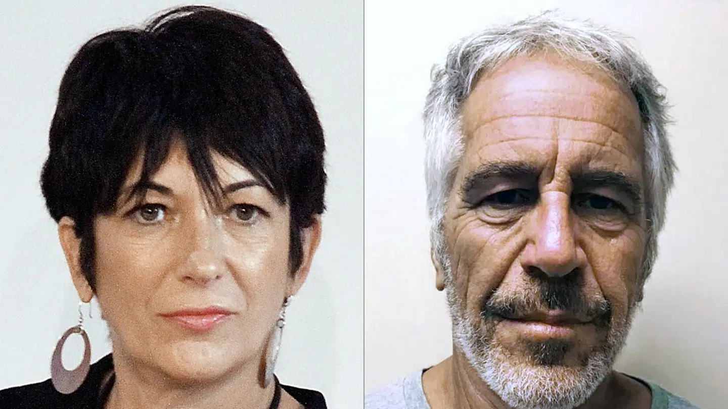Et splitbillede af Ghislaine Maxwell og den nu afdøde Jeffrey Epstein.