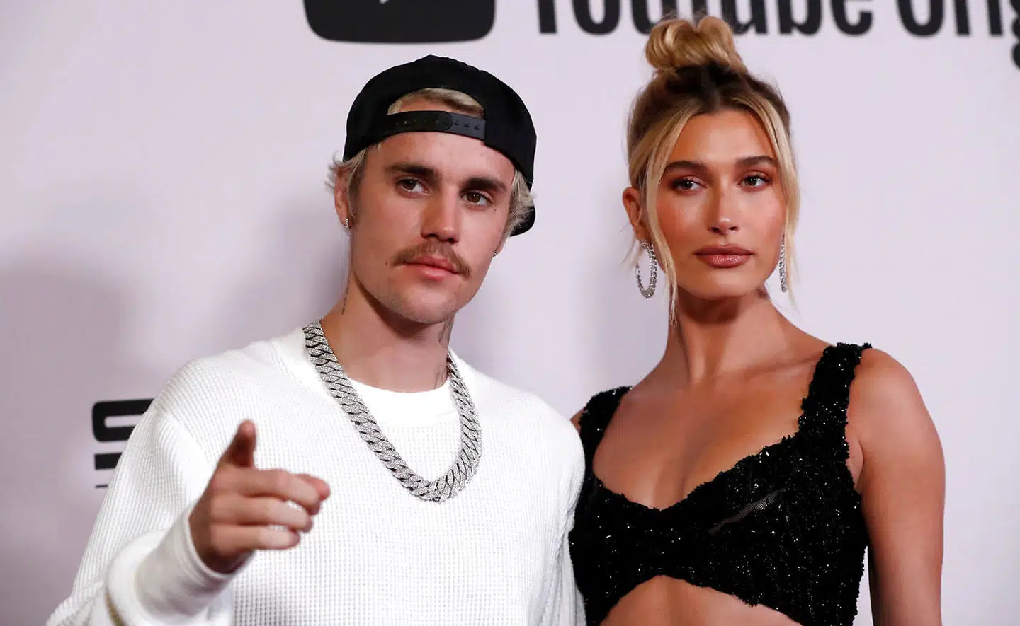 Arkivfoto af Justin Bieber og Hailey Baldwin.