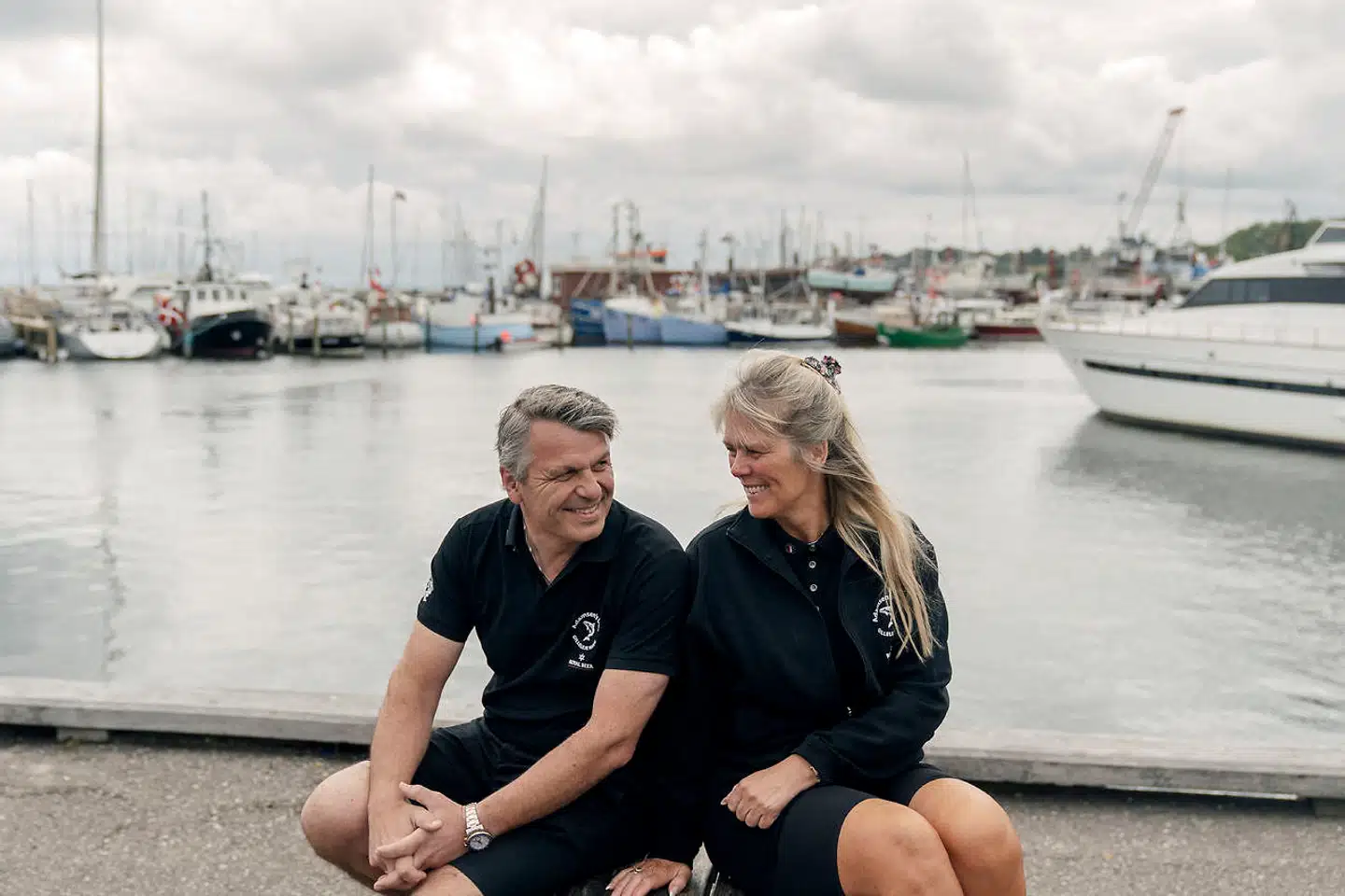 Dan Adamsen og Lotte Adamsen, ejer af Adamsen Fisk i Gilleleje.