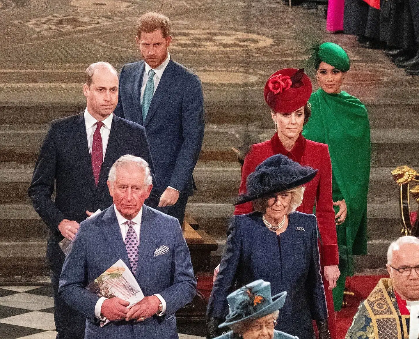 Her de to par fotograferet under Commonwealth Day-fejringen.