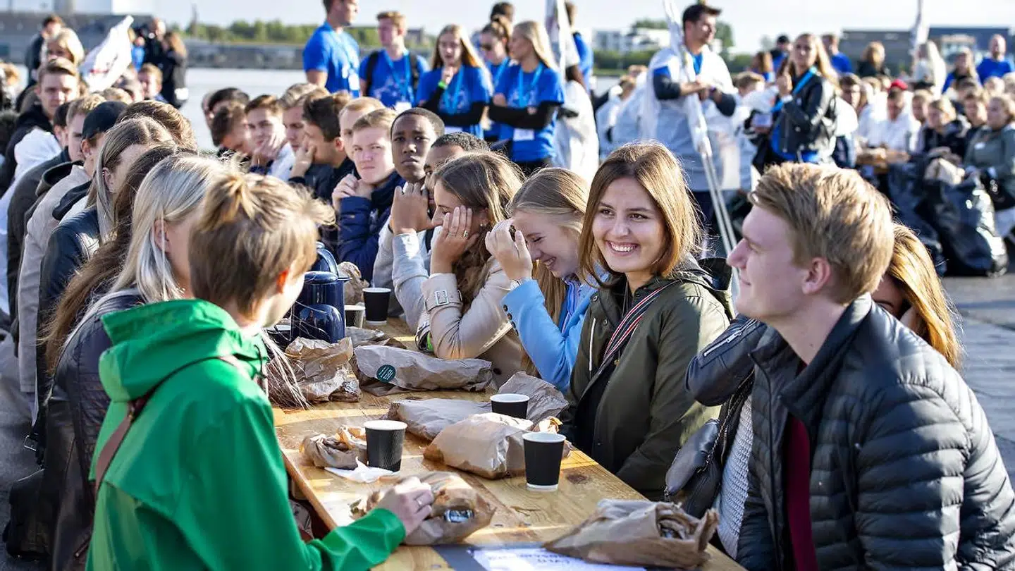 På flere uddanelser er der stadig en endog meget skæv kønsfordeling blandt de nyoptagne studerende. Billedet er fra studiestart sidste år på Aalborg Universitet.