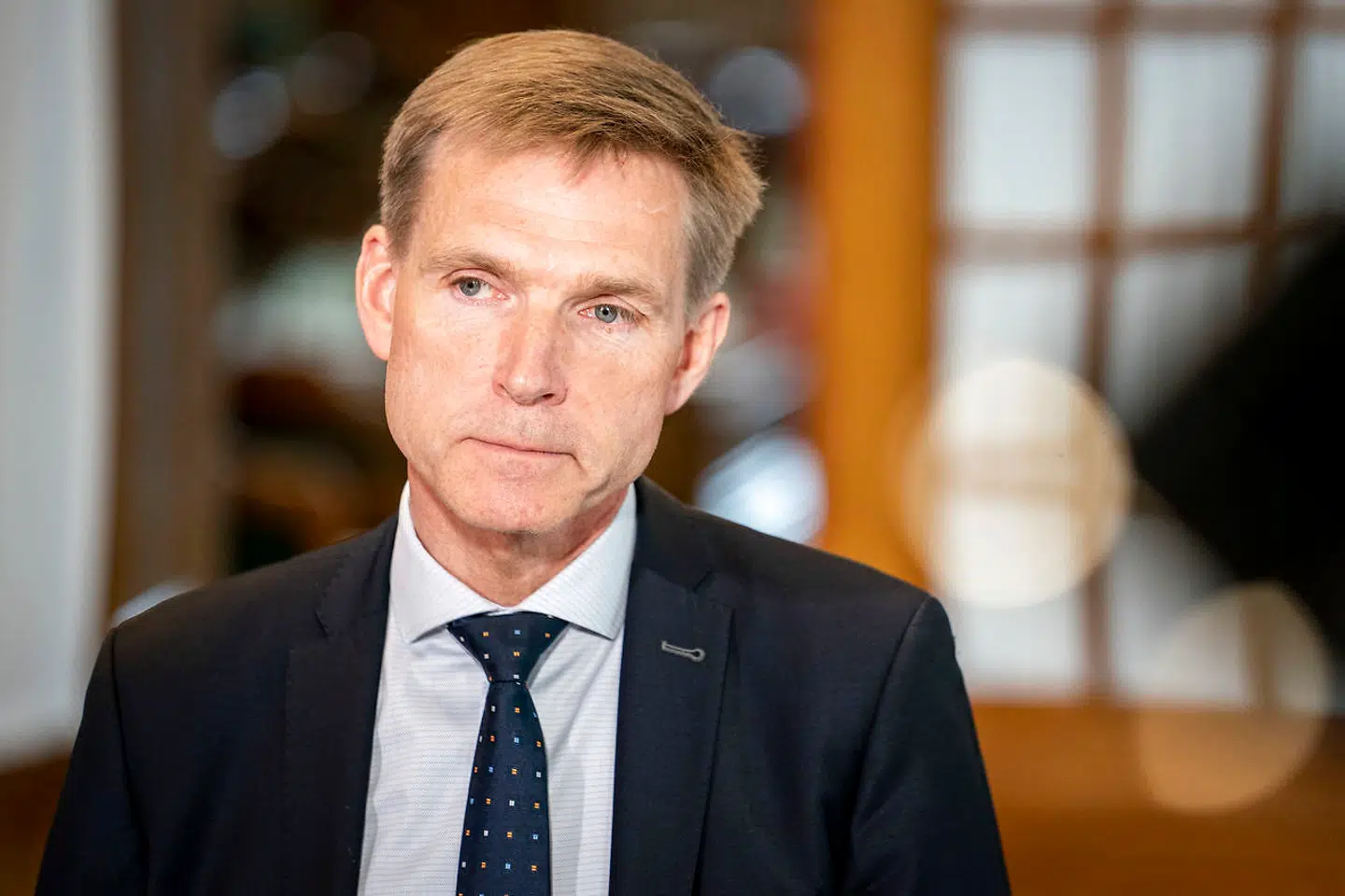 Dansk Folkepartis formand, Kristian Thulesen Dahl, før møde i Folketingssalen med statsministerens spørgetime, på Christiansborg i København, tirsdag den 12. maj 2020. (Foto: Niels Christian Vilmann/Ritzau Scanpix)