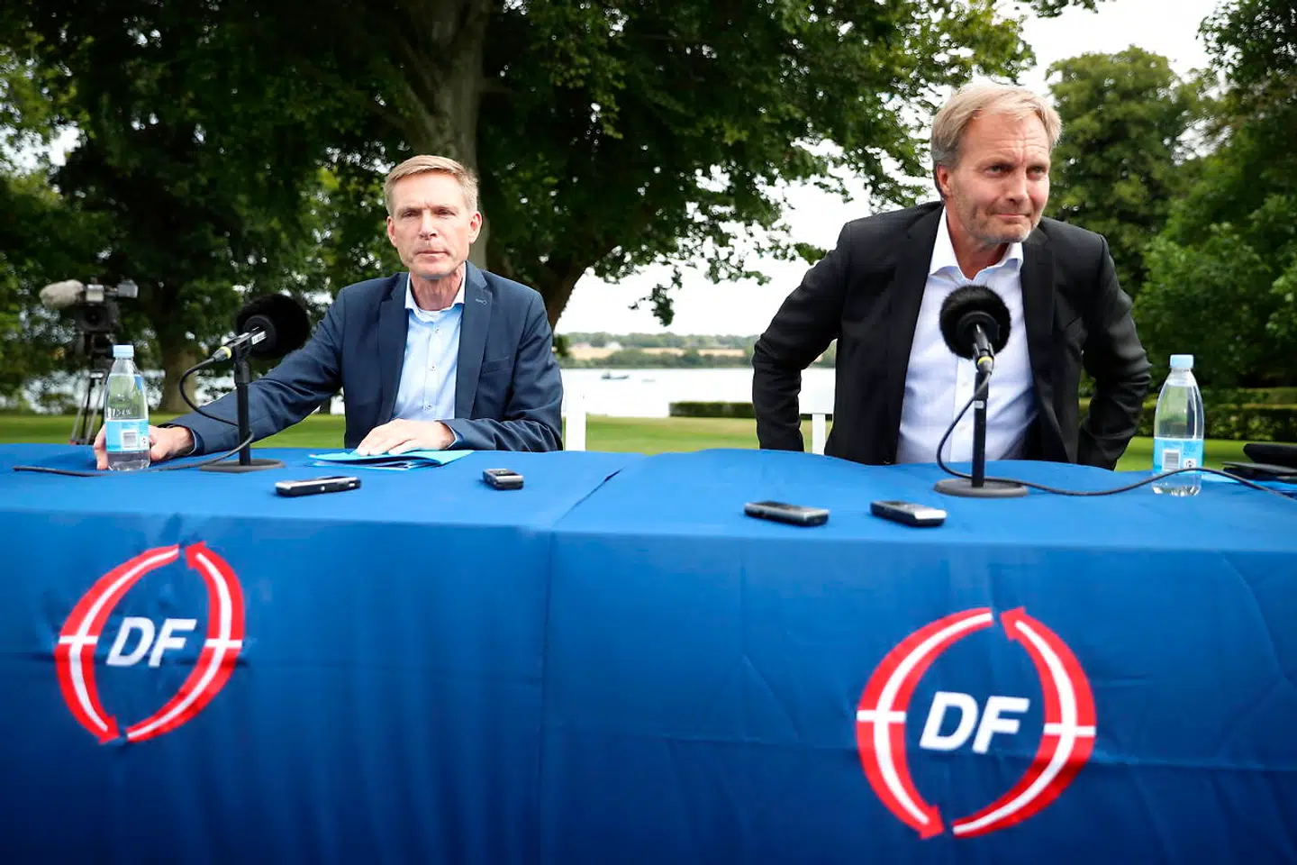 Dansk Folkeparti holder pressemøde efter sommergruppemødet på Sandbjerg Gods i Sønderborg.