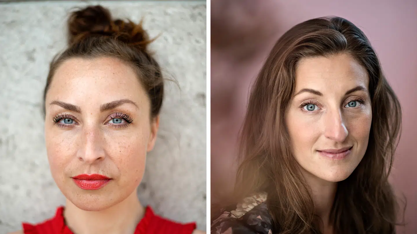 Sangeringen Szhirley (tv.) og tv-kendis Anne Mette Voss (th.).