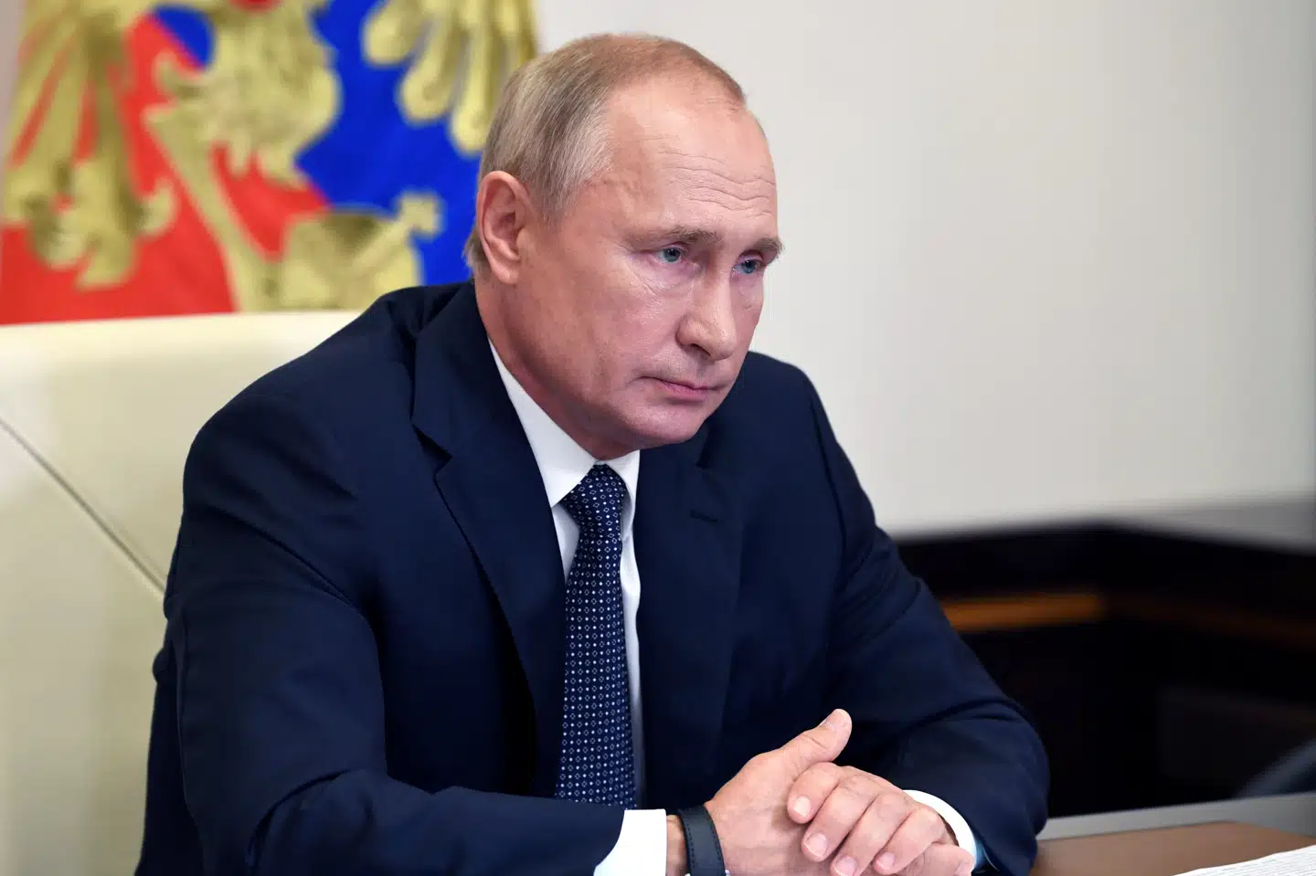 Ruslands præsident, Vladimir Putin, siger tirsdag, at landet har godkendt den første coronavaccine i verden. Sputnik/Reuters
