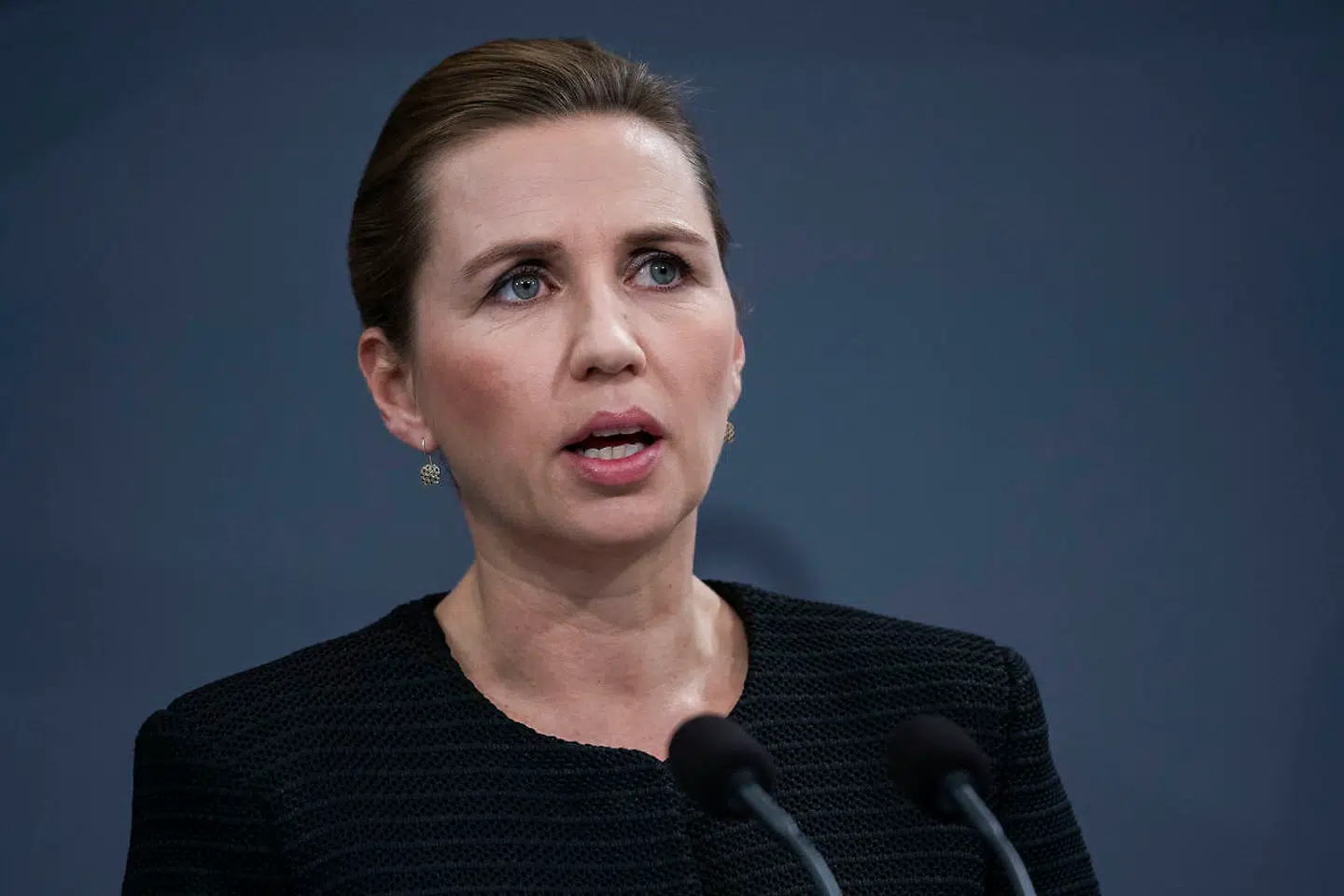 Statsminister Mette Frederiksen (S) på det historiske pressemøde den 11. marts, hvor hun bebudede at hele Danmark skulle lukkes ned. (Foto: Martin Sylvest/Ritzau Scanpix)