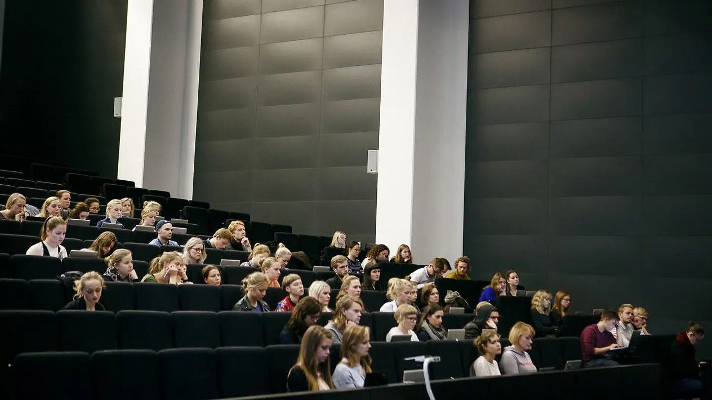 Forelæsningslokale på Københavns Universitet