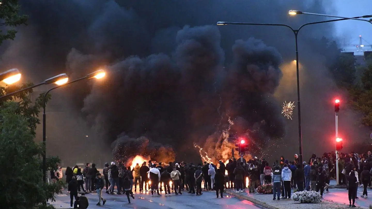 Sådan så urolighederne i Malmø ud