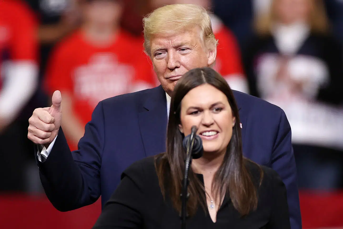 Sarah Huckabee Sanders er en af Donald Trumps loyalte støtter.