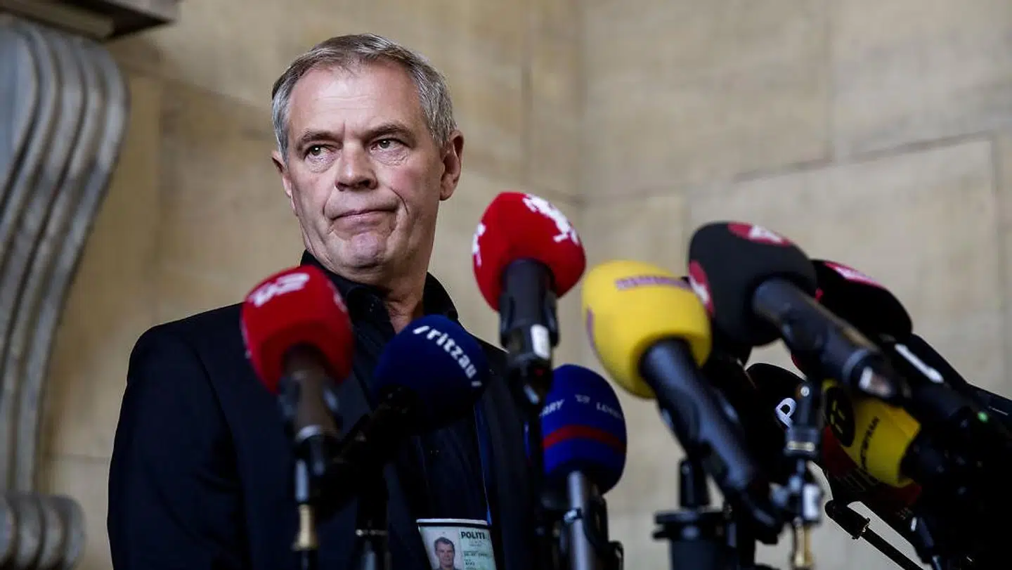 Nu tidligere drabschef Jens Møller fotograferet ved en af de mange pressebriefinger, der blev holdt på Politigården i 2017.