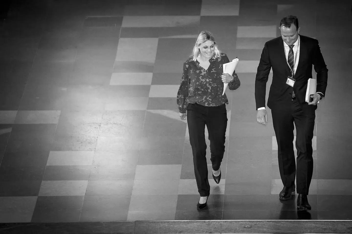 Forsvarsminister Trine Bramsen (S) ankommer til åbent samråd om Forsvarets Efterretningstjeneste på Christiansborg 23. september 2020.