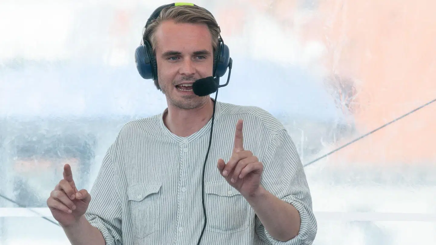 Arkivfoto af P1-værten Mads Aagaard Danielsen, der nu er blevet afskediget fra DR.