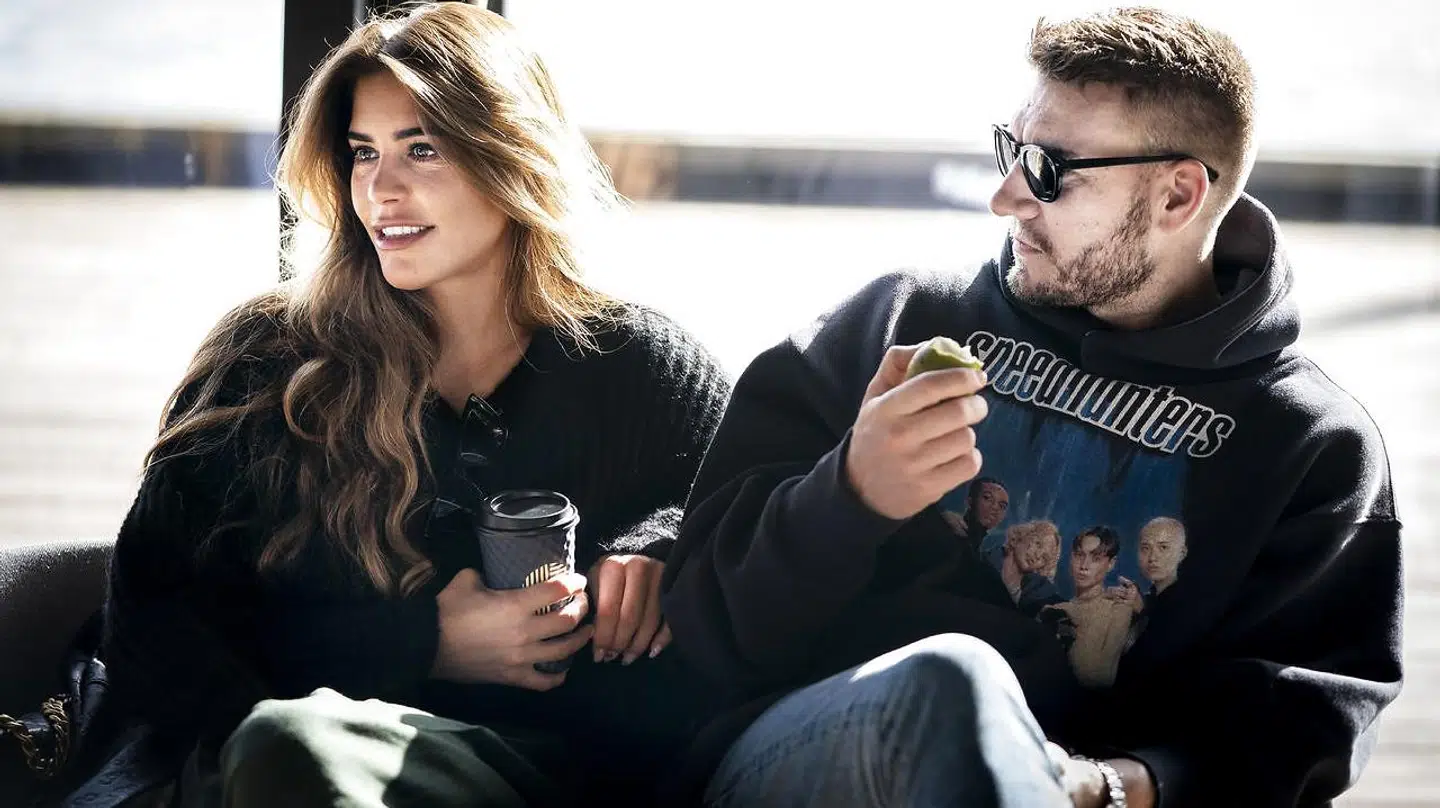 Philine Roepstorff og Nicklas Bendtner.