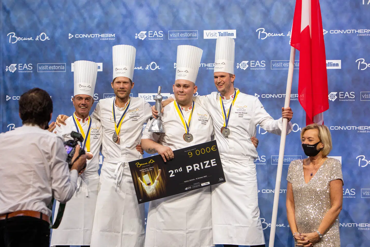 Danske Ronni Mortensen vinder sølv ved Bocuse d’Or Europe.