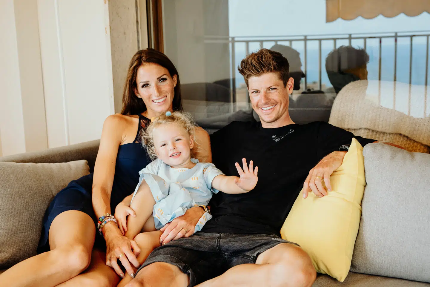 Tre gange Fuglsang: Loulou, Jamie og Jakob. Siden da er familien forøget med lille Amber.