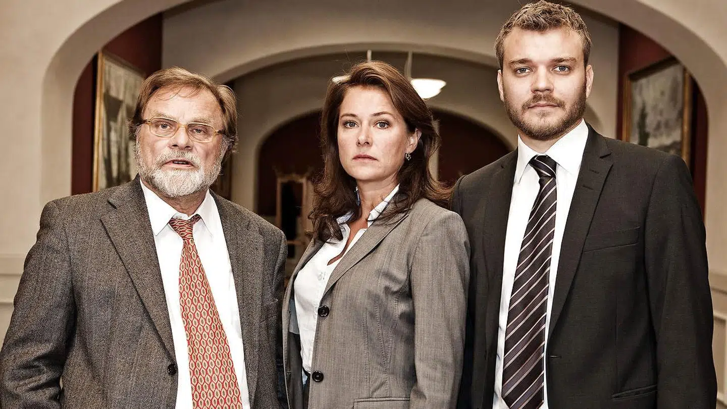 Lars Knutzon, Sidse Babett Knudsen og Pilou Asbæk da holdet bag 'Borgen' blev præsenteret første gang i forbindelse med sæson 1.