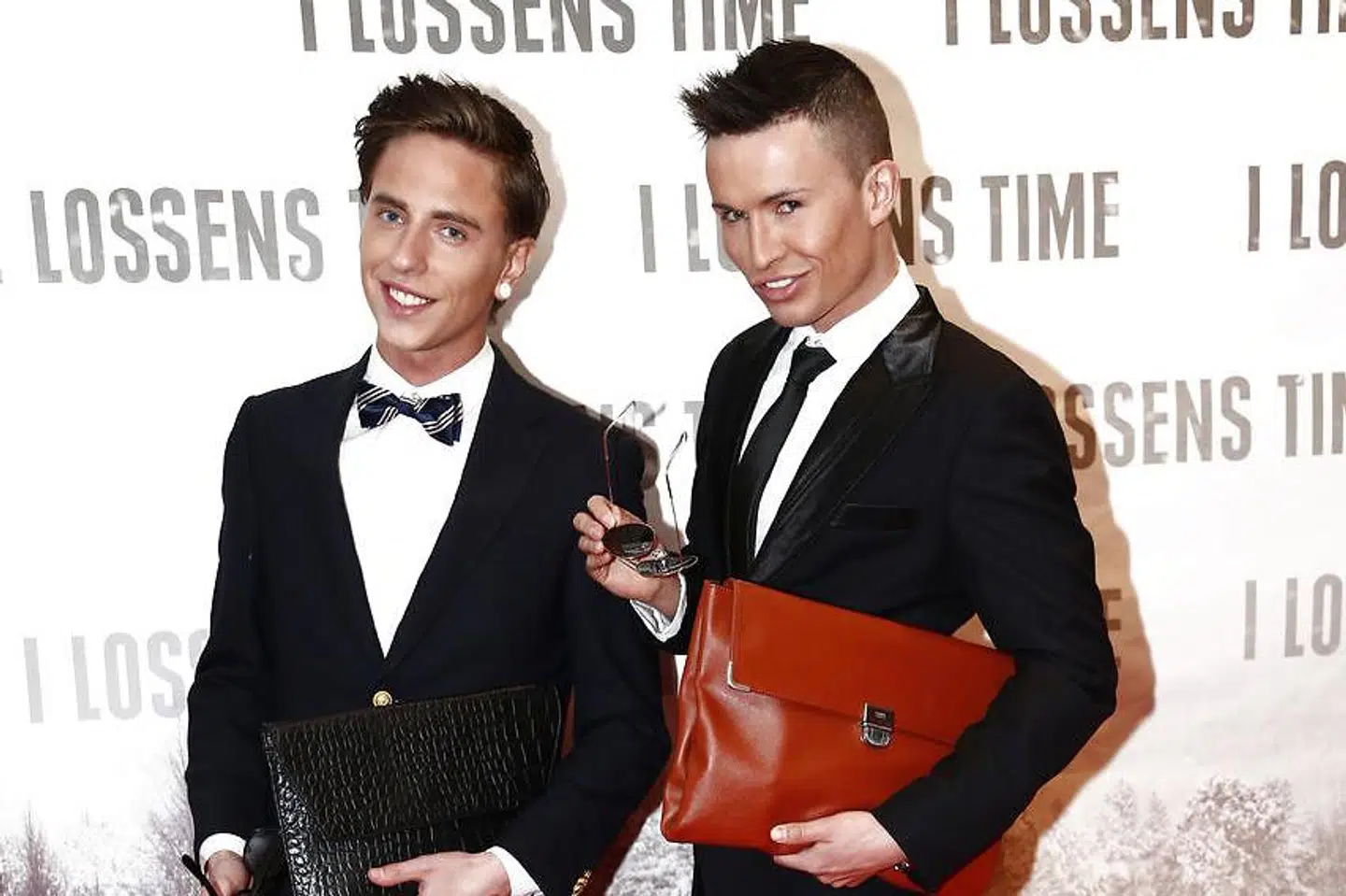 Det har ikke skortet på mænd i Gustav Salinas liv. Men at holde på dem er sværere. Her ses han med en ven p den røde løber i 2013.