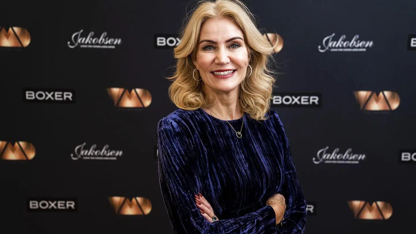Helle Thorning Schmidt på den røde løber ved Vild med dans program 8 på TV 2.