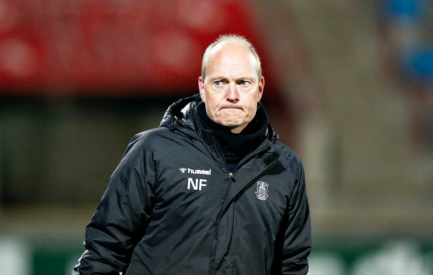Brøndbys cheftræner Niels Frederiksen i kampens sidstye minutter i 3F Superliga-kampen mellem AaB og Brøndby IF på Aalborg Portland Park, sønag den 1. november 2020.. (Foto: Henning Bagger/Ritzau Scanpix)