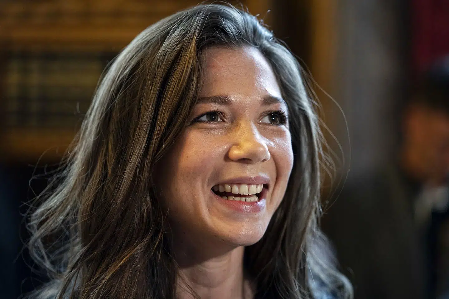 Sarah Mahfoud blev i 2020 verdensmester i fjervægt. Det blev hun hyldet for på Københavns Rådhus.