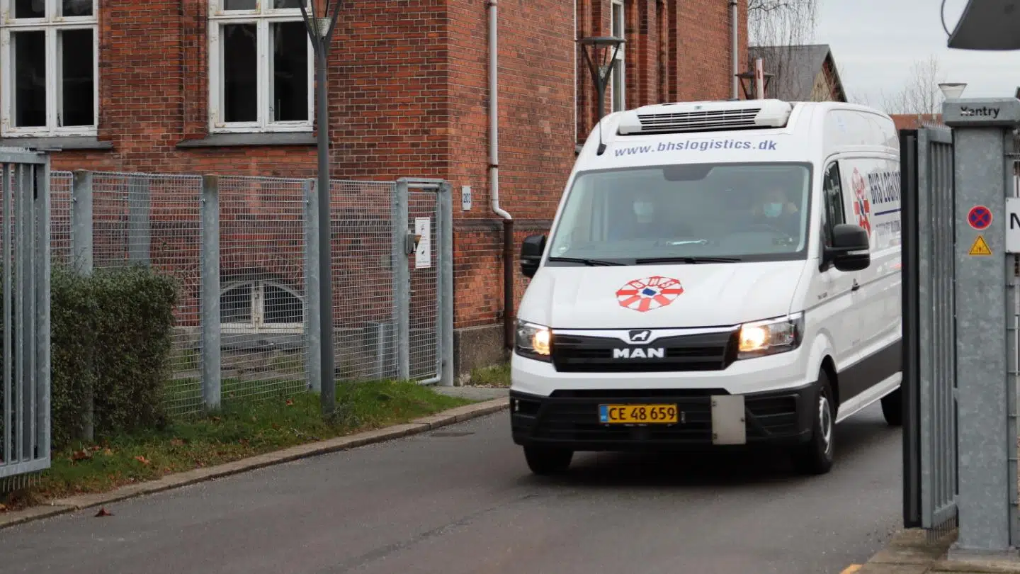 En af fem varevogne forlader lørdag formiddag SSI.