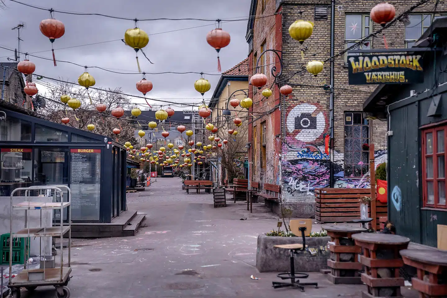 ARKIV. Christiania, inklusiv Pusher Street, lukkede også ned i foråret som følge af coronakrisen.