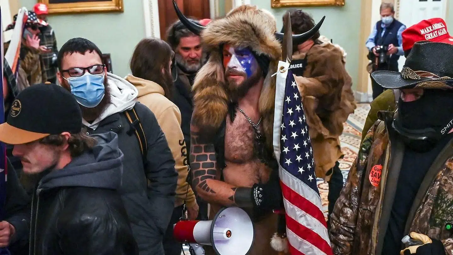 Jake Angeli. (Photo by Saul LOEB / AFP)