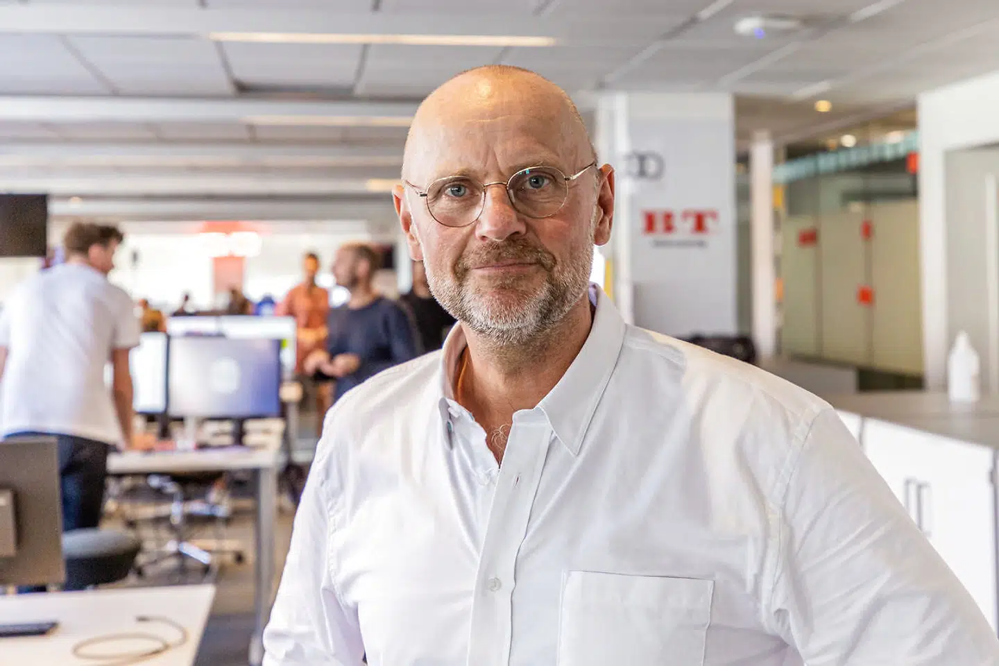 Portræt billeder af Henrik Qvortrup på BT redaktionen. August 2020