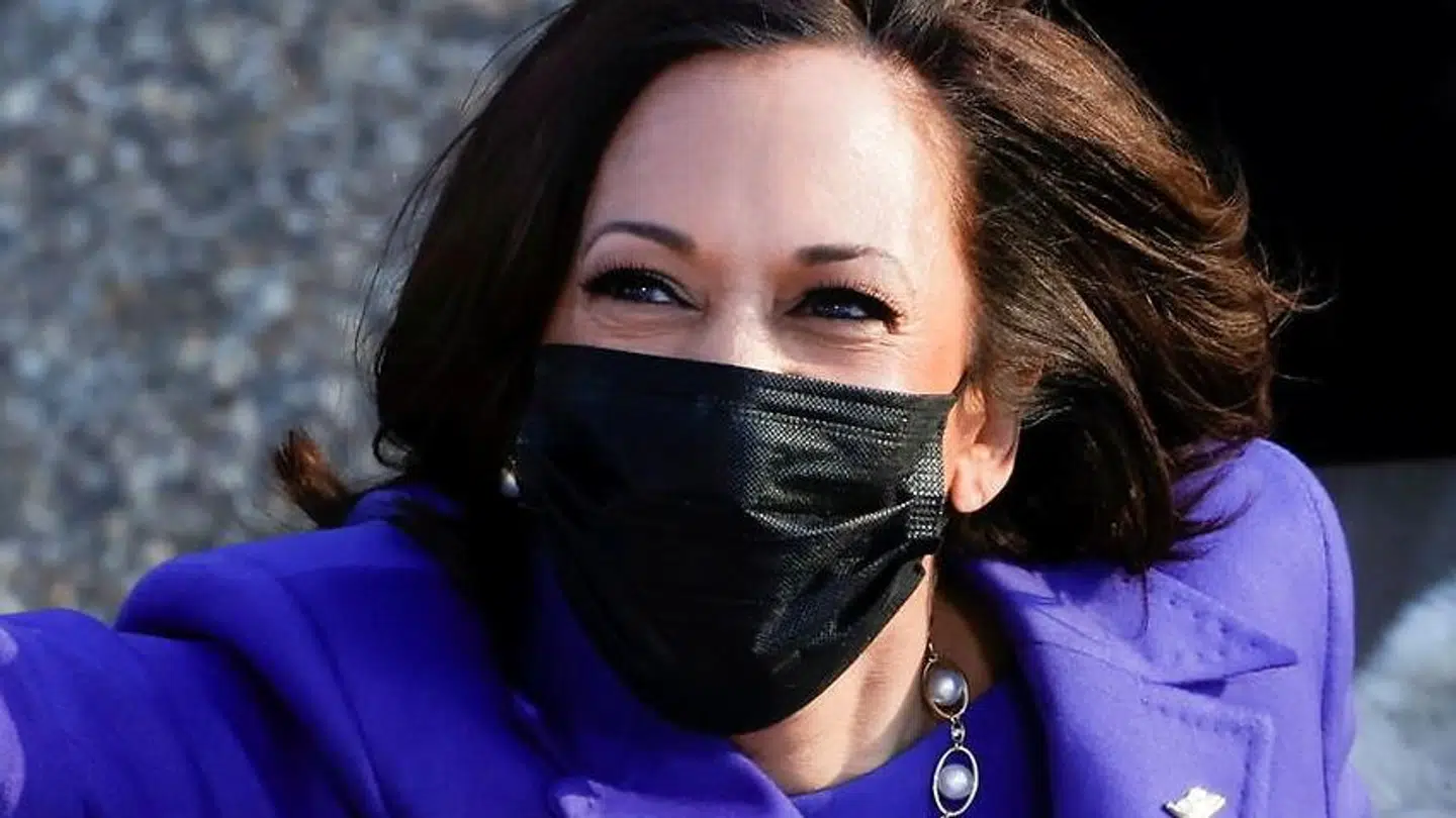 Kamala Harris ved onsdagens indsættelse.