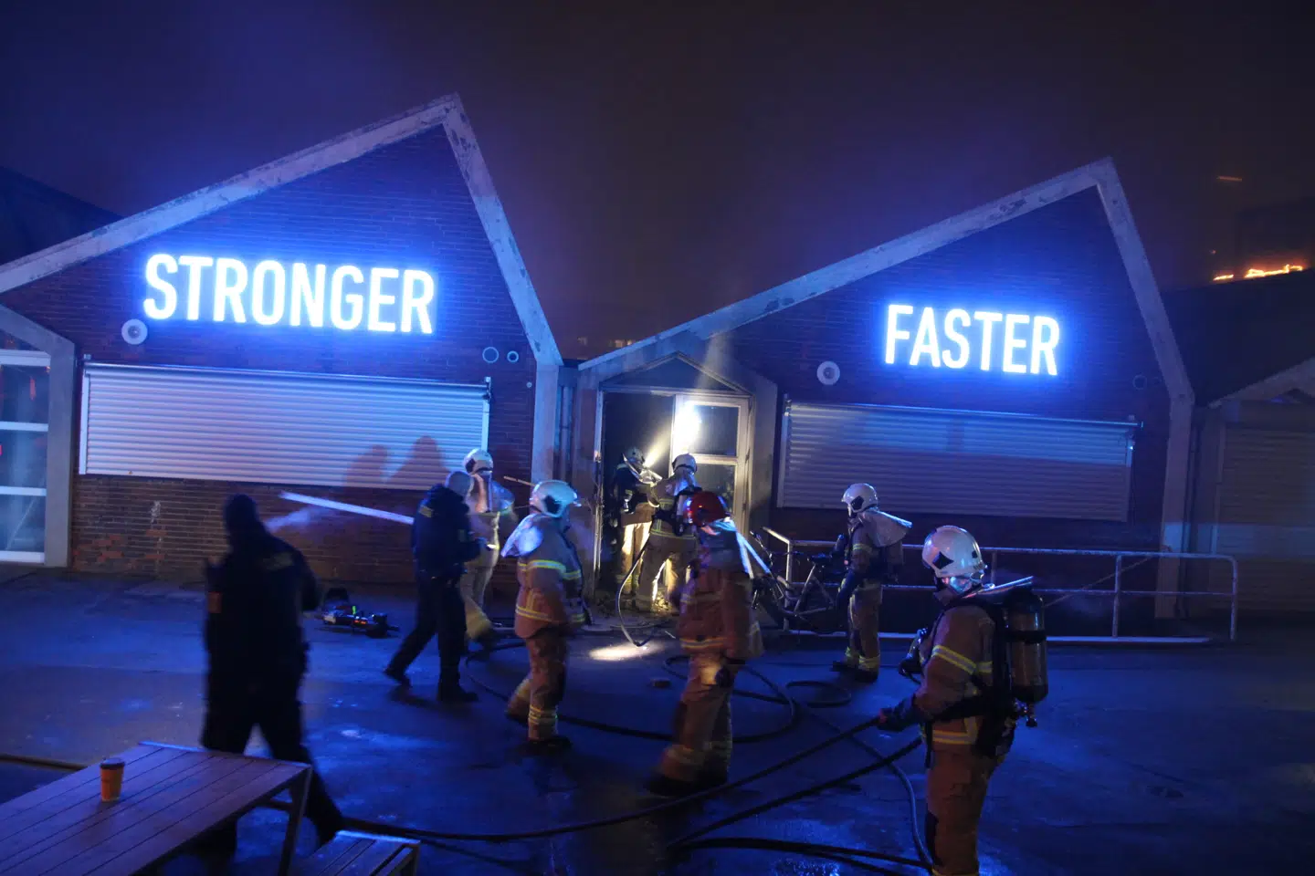 Copenhagen Gym i Valby i København blev natten til mandag udsat for en påsat brand.
