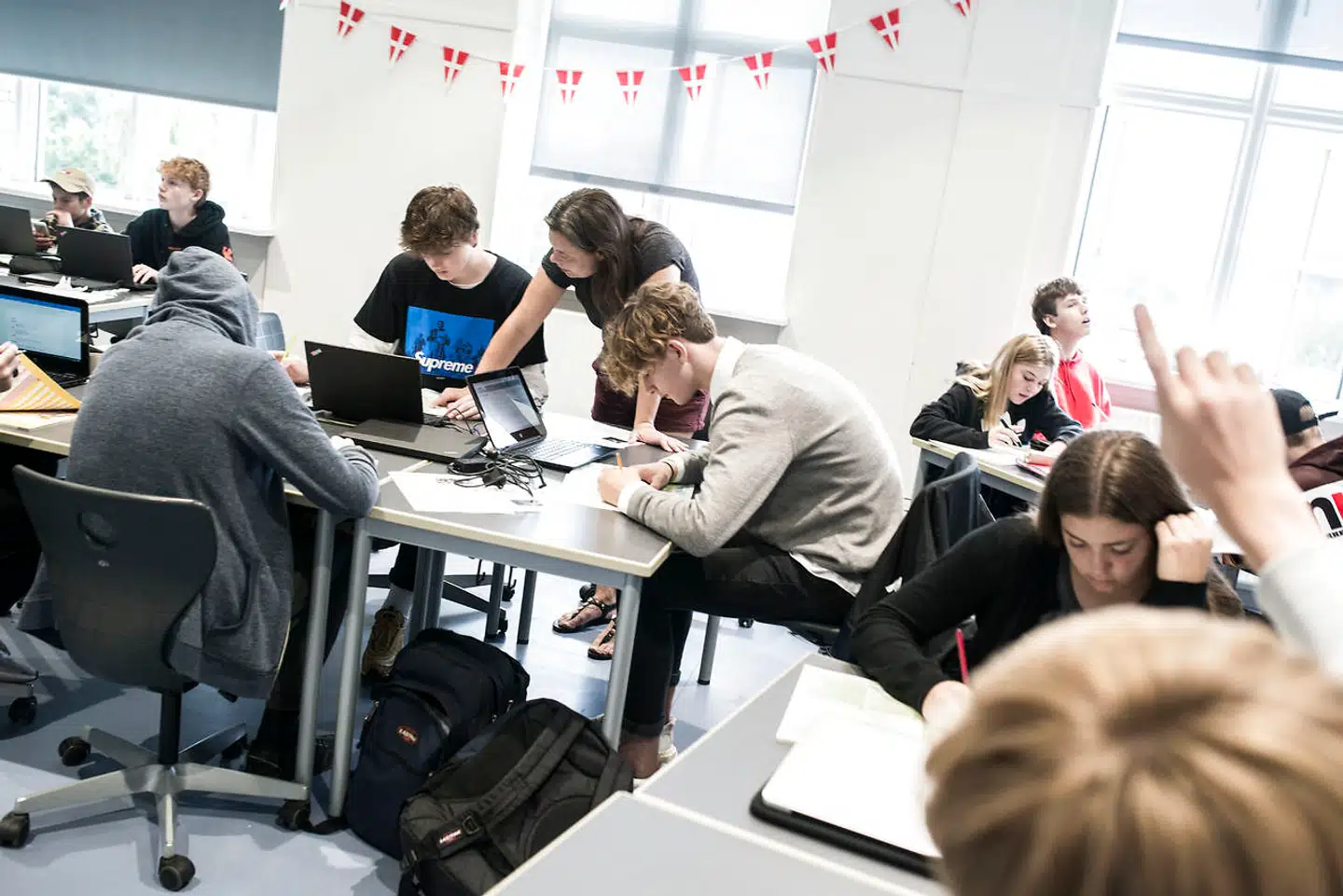 (ARKIV) Højdevangens Skole i København, den 30. august 2017. Det vigtigste skridt i genåbningen af Danmark er, at de ældste elever kommer i skole igen. Vigtigere end genåbning af caféer og storcentre, viser meningsmåling. Det skriver Ritzau, onsdag den 6. maj 2020.. (Foto: Anne Bæk/Ritzau Scanpix)