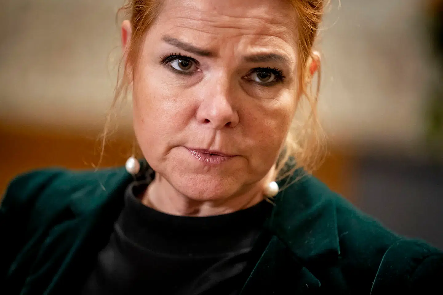 (ARKIV) Inger Støjberg (V) efter åbent samråd i Folketingets retsudvalg om politiets actioncard i minksagen i Landstingssalen på Christiansborg, torsdag den 3. december 2020. Efter over en måneds betænkningstid har Venstres tidligere næstformand besluttet af forlade partiet. Det skriver Ritzau 4. februar 2021. (Foto: Mads Claus Rasmussen/Ritzau Scanpix)
