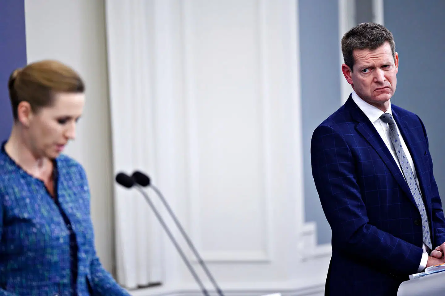 Søren Brostrøm har flere gange forsøgt at undgå at deltage i Mette Frederiksens pressemøder. Han var uenig i mange beslutninger.