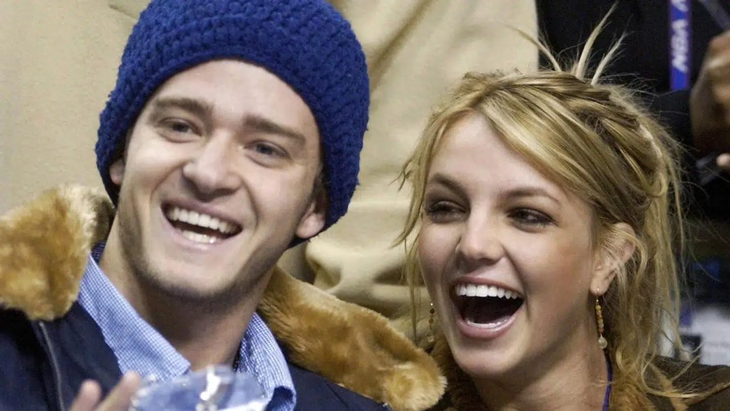 Arkivfoto af Britney Spears og Justin Timberlake.