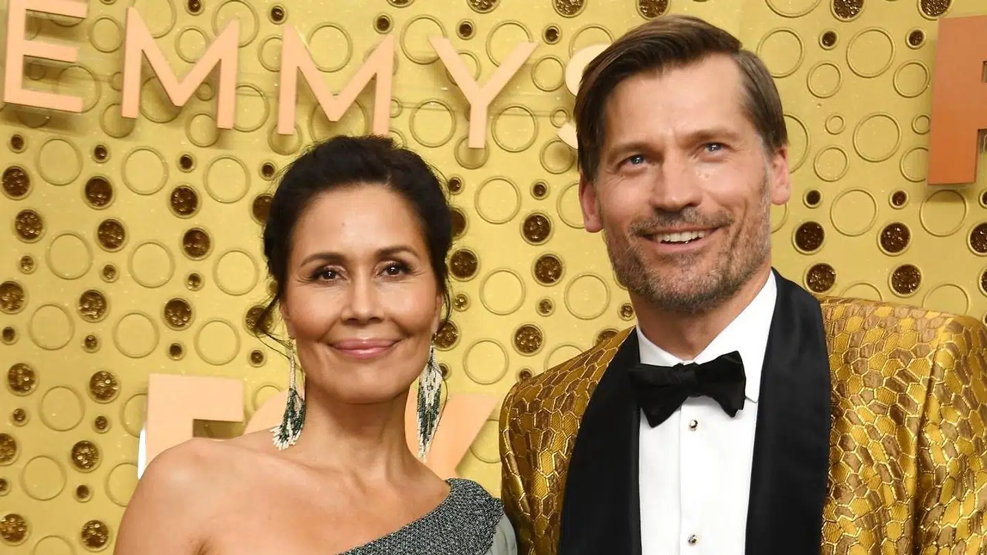 Nikolaj Coster-Waldau og hustru Nukaka Coster-Waldau til Emmy Awards i 2019.