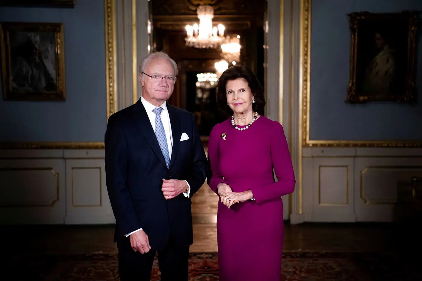 Det svenske kongepar, kong Carl Gustaf og dronning Silvia.