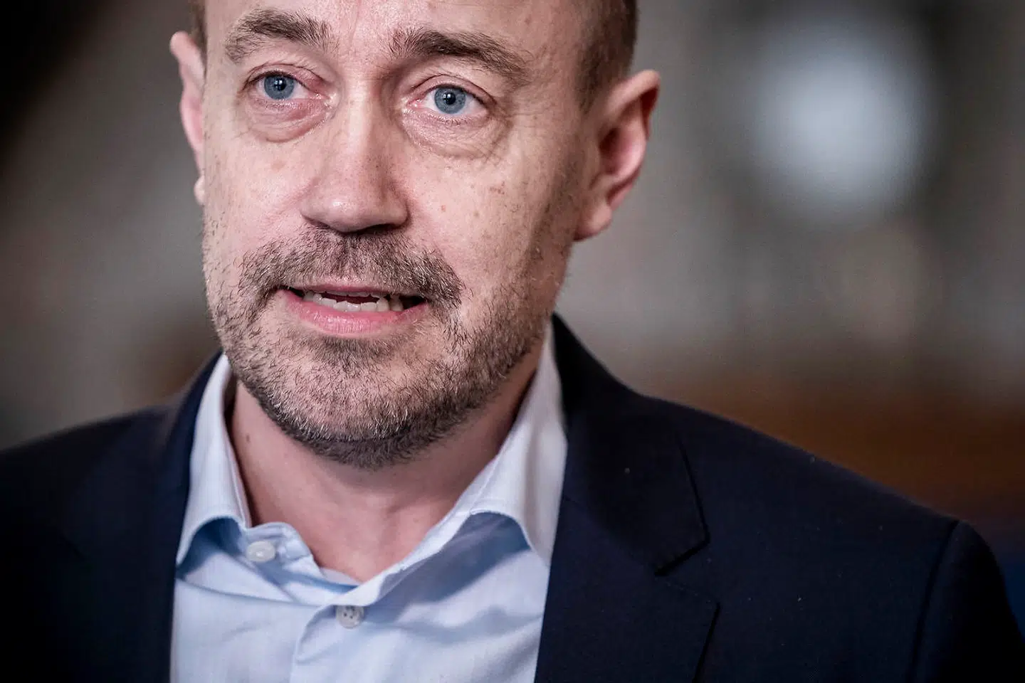 Sundhedsminister Magnus Heunicke efter møde i Folketingssalen, hvor en række lovforslag bliver behandlet. Det gælder blandt andet et borgerforslag om strengere straf til vanvidsbilister, som dræber. Der er desuden en forespørgsel til kulturminister Joy Mogensen (S) af Henrik Dahl (LA) og Morten Messerschmidt (DF) om at sikre åndsfriheden på Kunstakademiet 26. janaur 2021. (Foto: Liselotte Sabroe/Ritzau Scanpix)