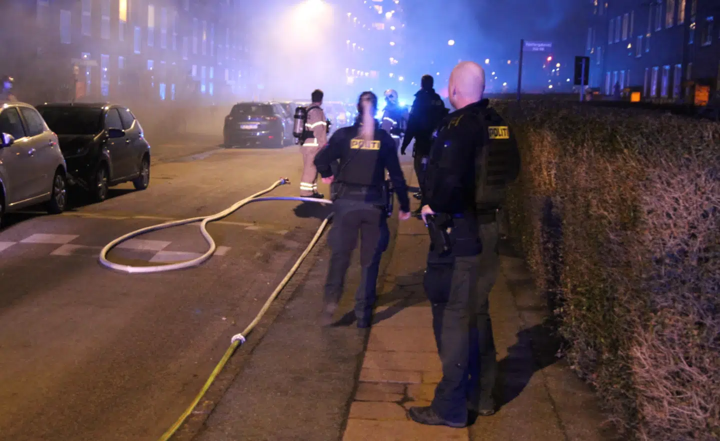 Onsdag aften rykkede politiet ud til en brand i en container.