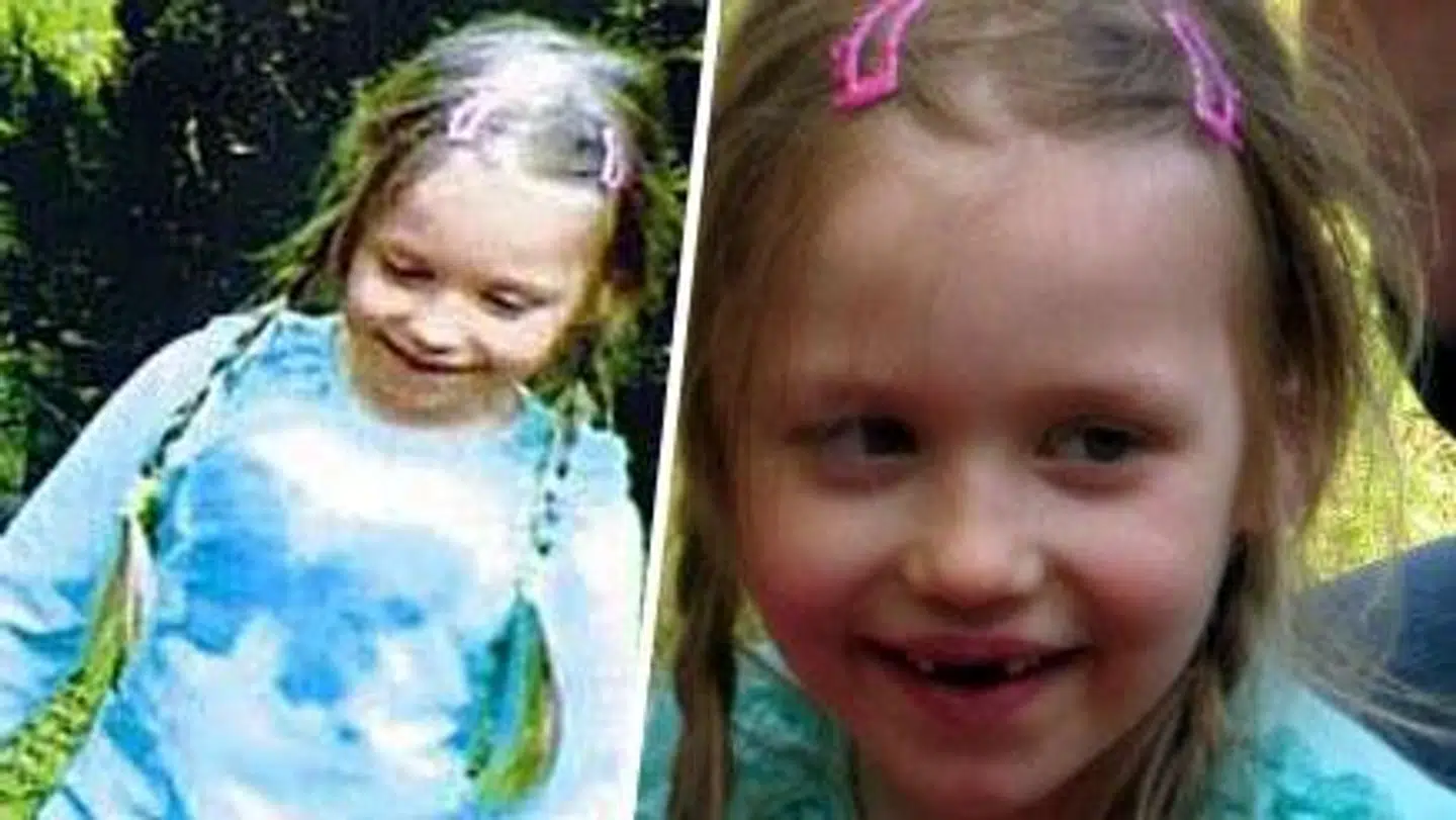 Her ses 5-årige Inga Gehricke på billeder, der blev taget få øjeblikke, før hun forsvandt.