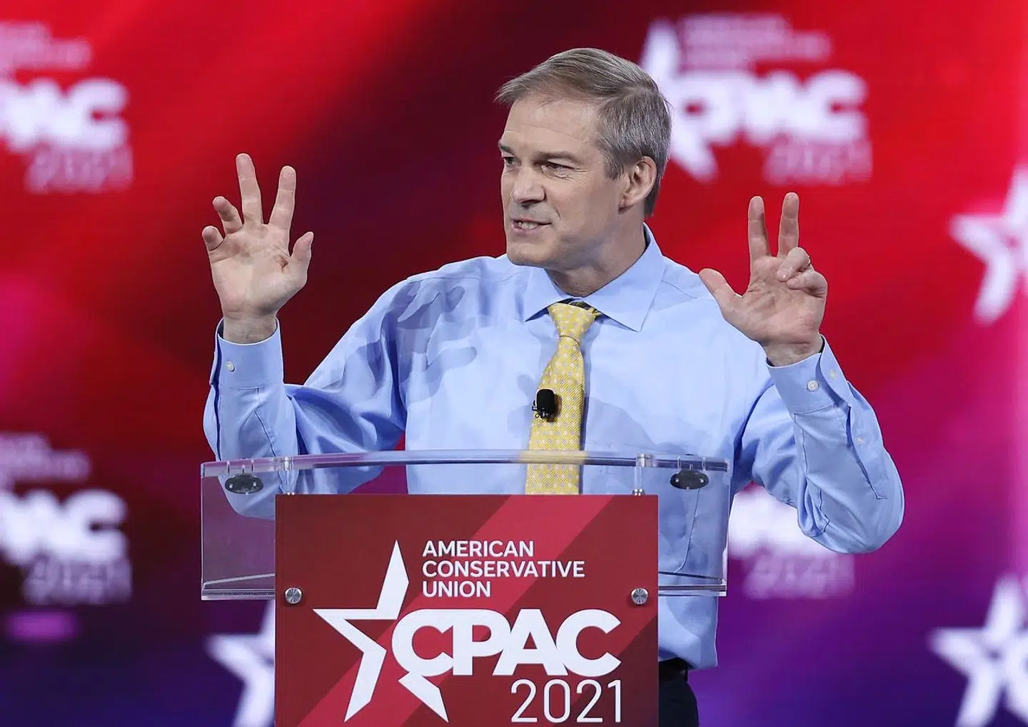 Jim Jordan på scenen ved CPAC.