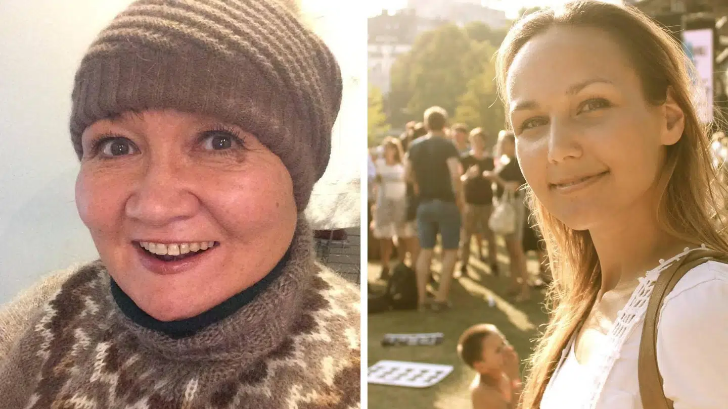 De to grønlandske kvinder er uenige om, hvorvidt ordet 'eskimo' er stødende. (tv. Elisabeth Ravn Johansen. Th. Lili Frederiksen Chemnitz) Foto: Privat.