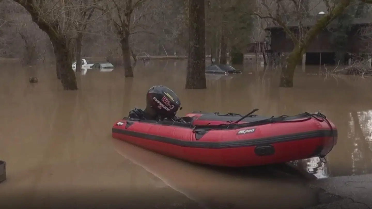 Heftig regn har medført oversvømmelser flere steder i staten Kentucky. Foto: Scanpix