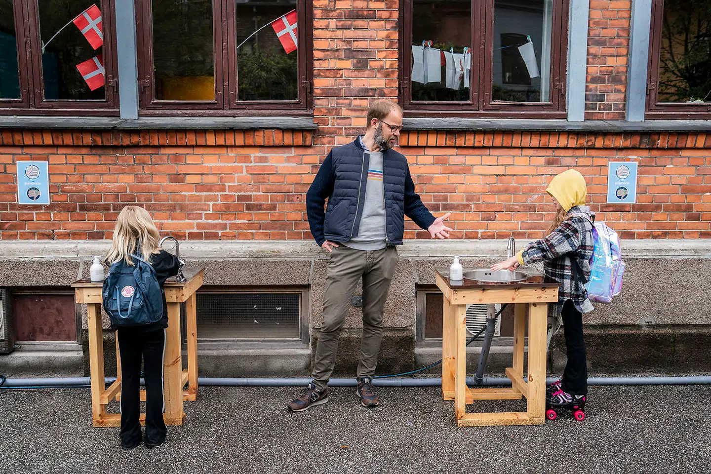 Der er styr på håndhygiejnen på Bording Friskole.